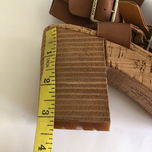 KORK-EASE Women's Camille Leather Strappy Platform Chunky Heel Sandal Size 10M - Picture 13 of 15